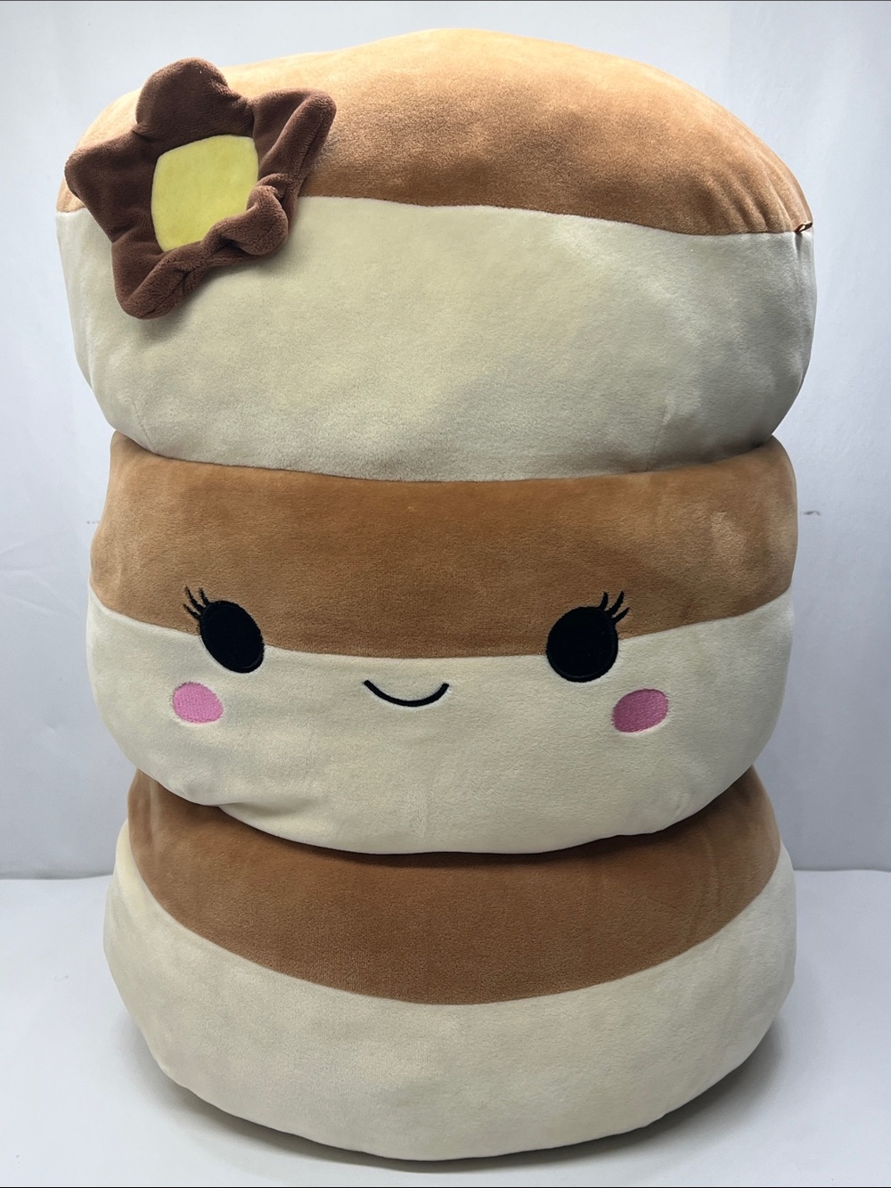 Squishmallows Stacked Macaron Plush in Cream, Brown and Pink - Picture 2 of 5
